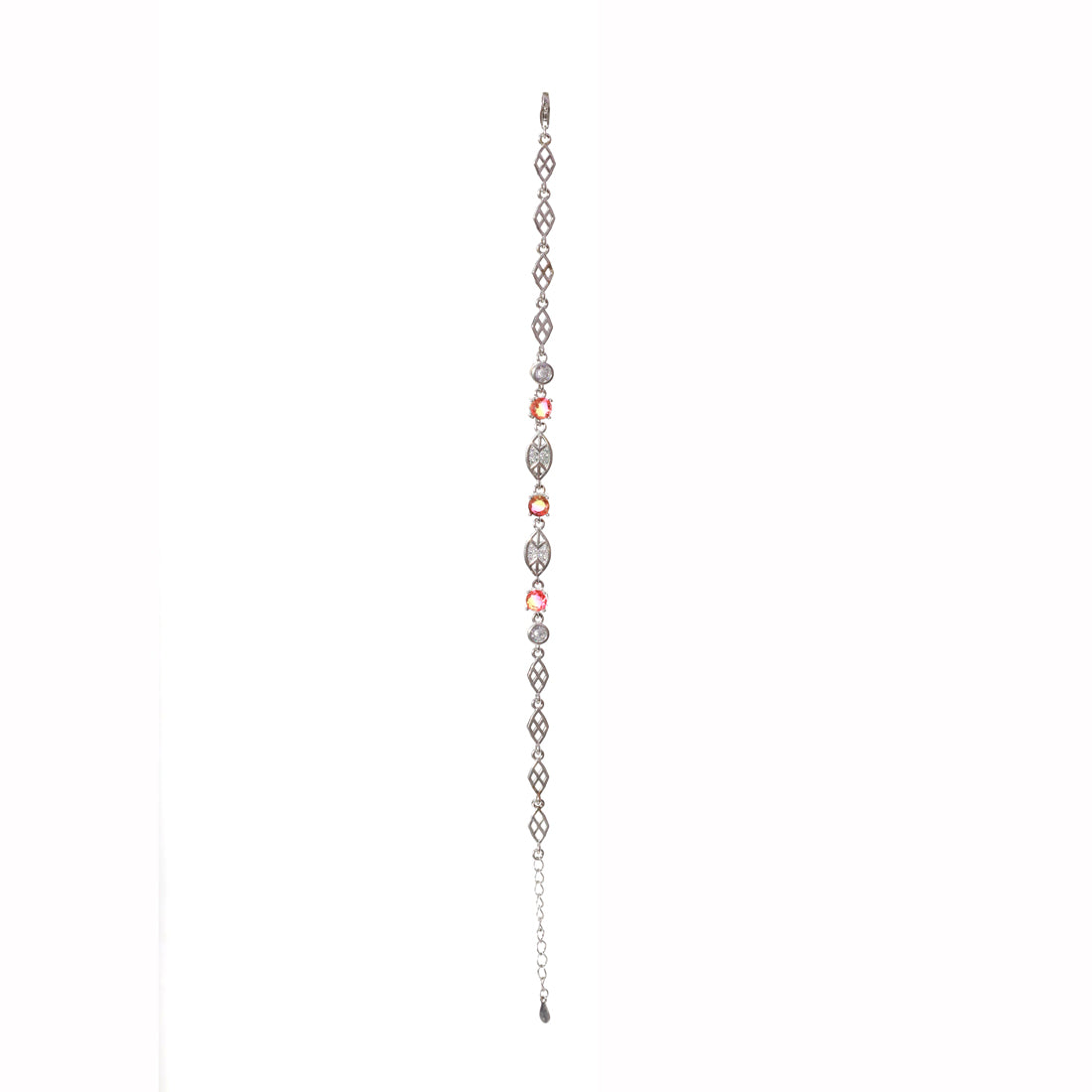 Cherry Opal Silver Bracelet