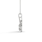 Oval Solitaire Infinity Knot Pendant