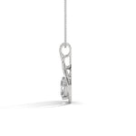 Load image into Gallery viewer, Oval Solitaire Infinity Knot Pendant
