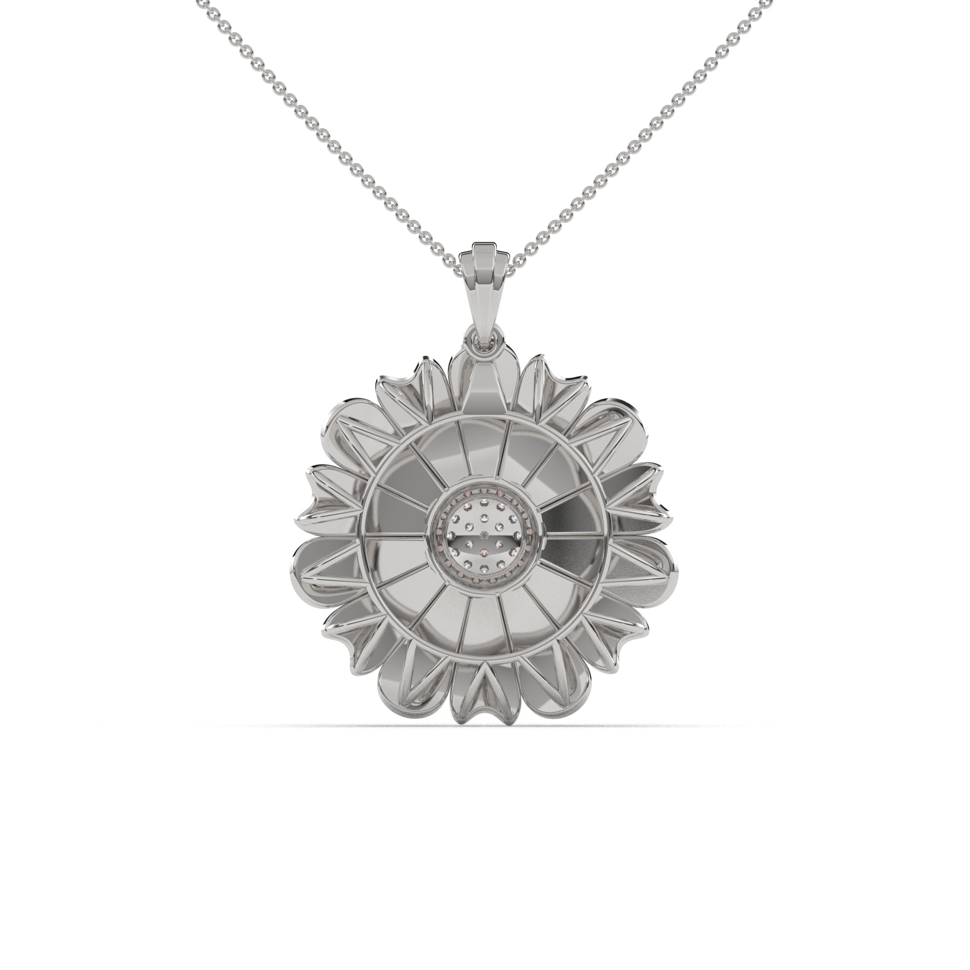 Pink Daisies Flower Pendant