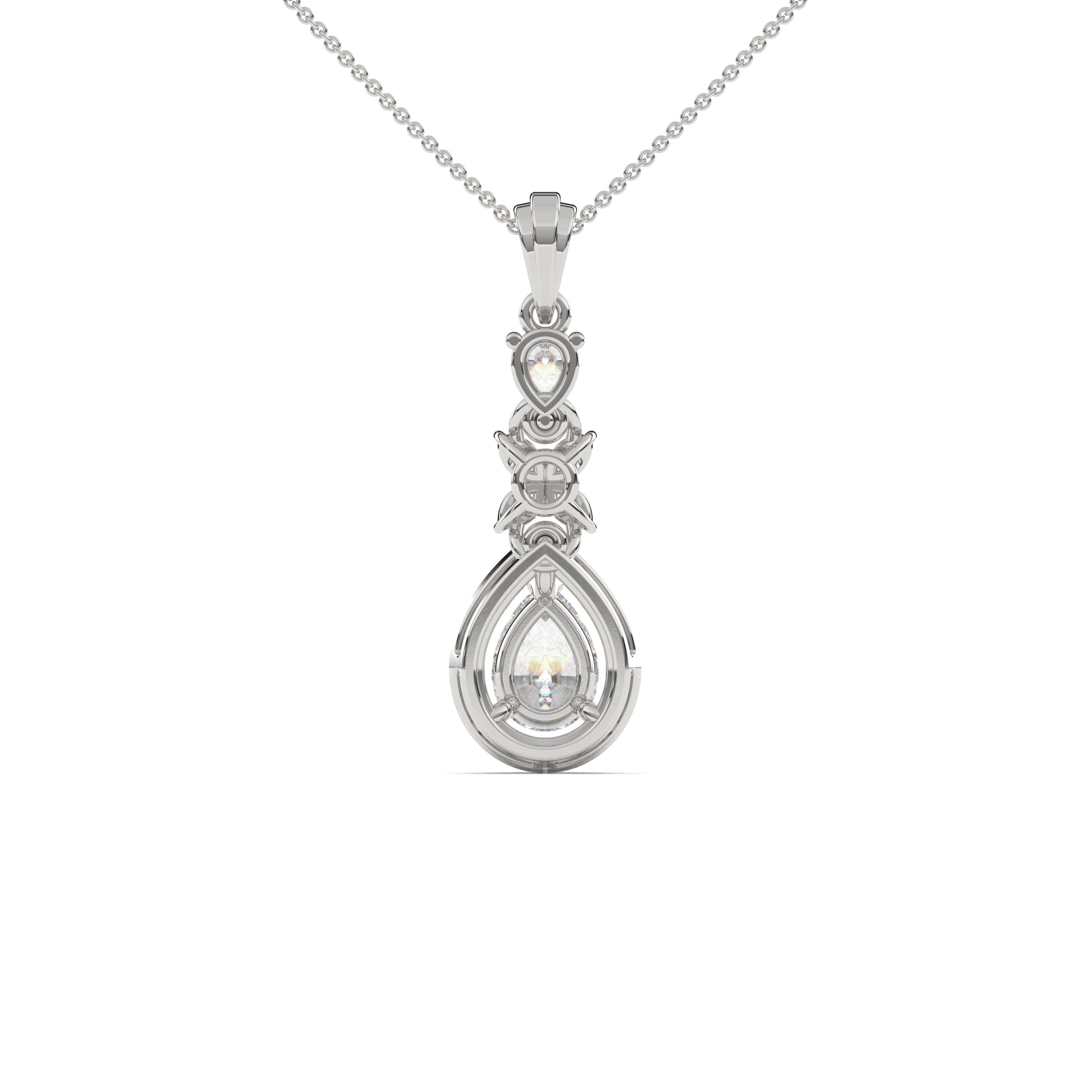 Florent Pear Drop Diamond Pendant