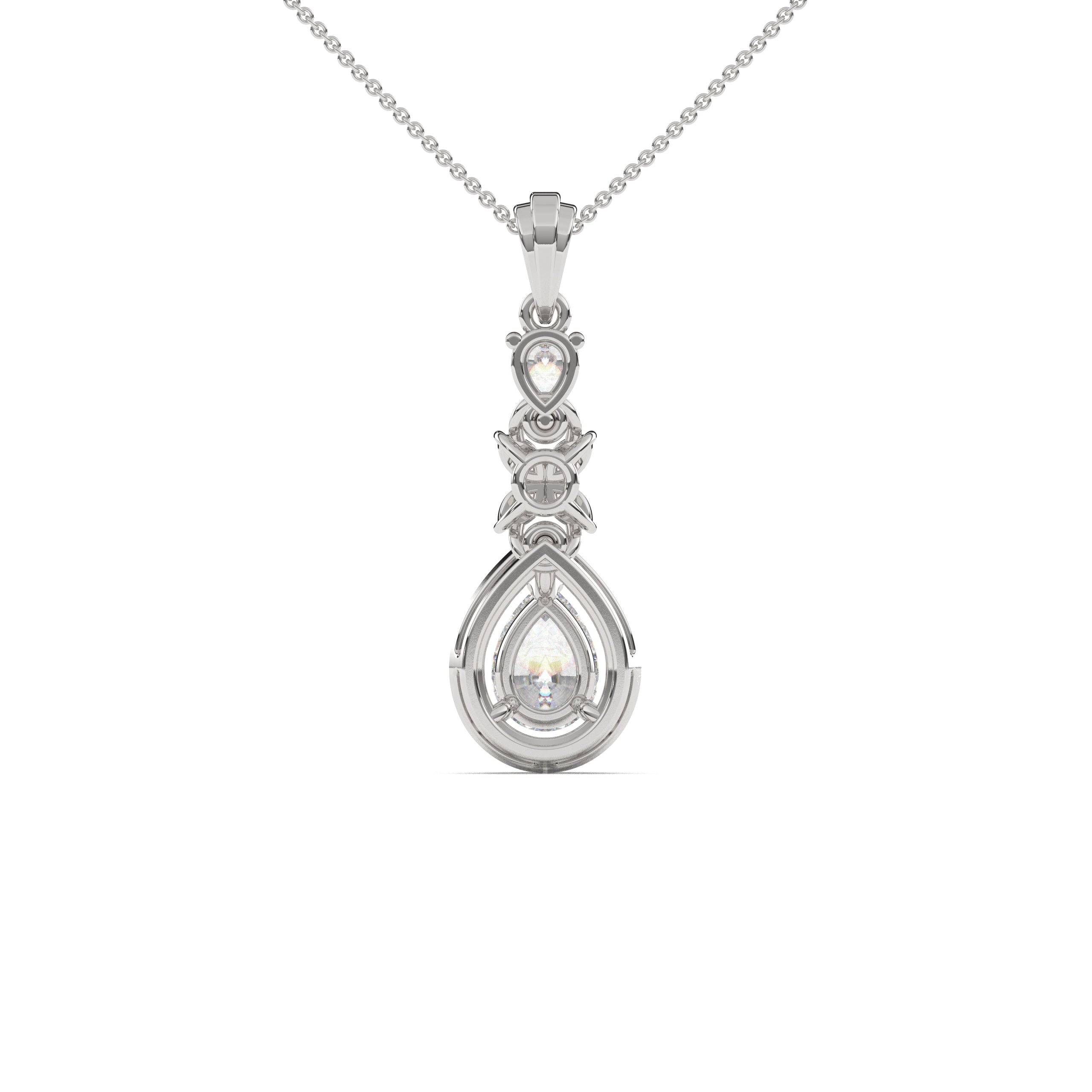 Florent Pear Drop Diamond Pendant
