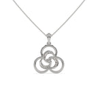Mystic Overlay Solitaire Pendant