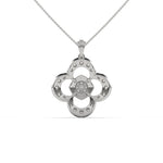 Load image into Gallery viewer, Solitaire Clover-Shaped Pendant
