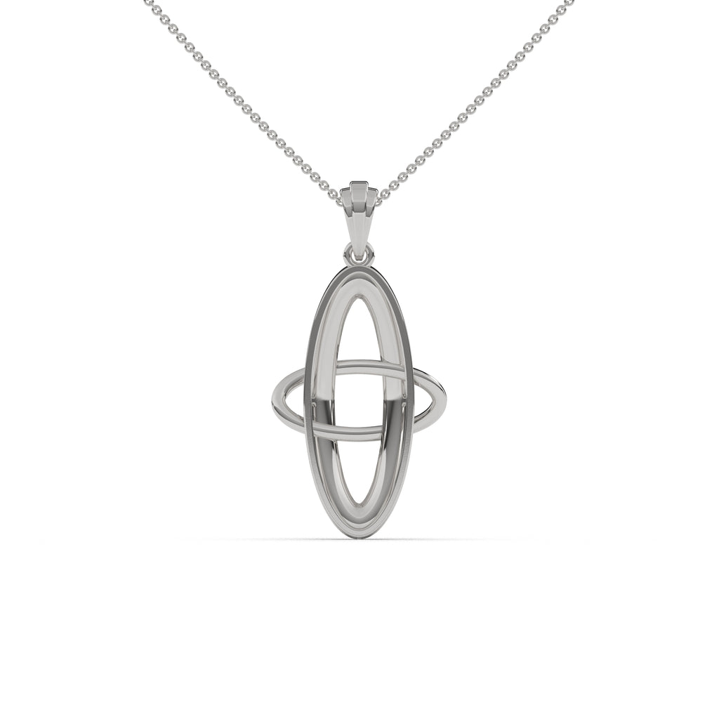 Simulate Circle Diamond Pendant