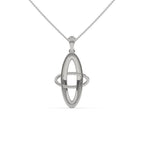 Simulate Circle Diamond Pendant