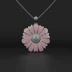 Pink Daisies Flower Pendant