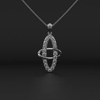 Simulate Circle Diamond Pendant
