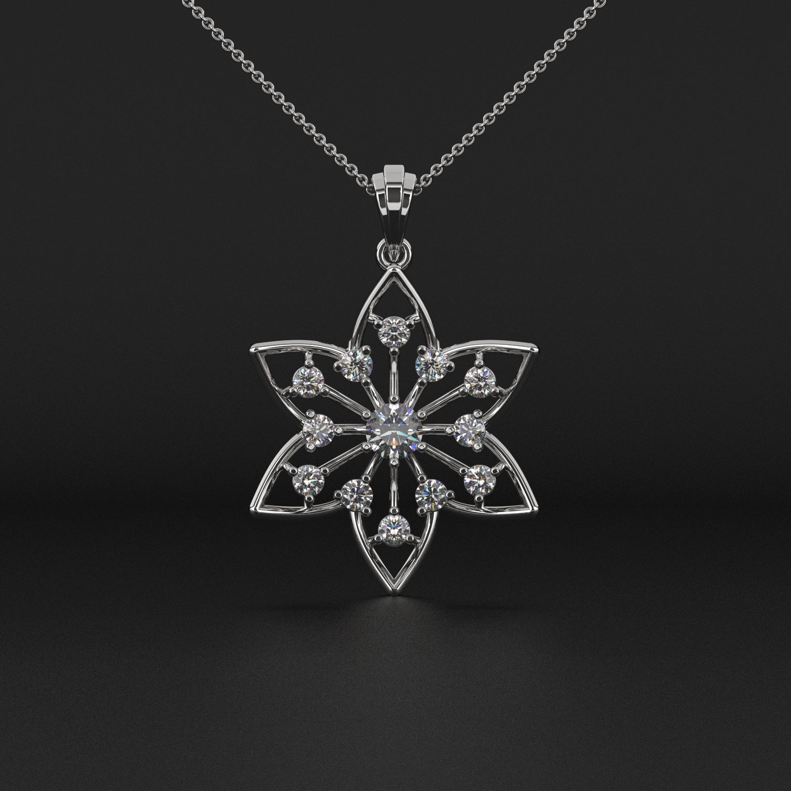 Statement Royal Lotus Pendant