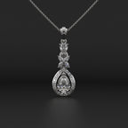 Florent Pear Drop Diamond Pendant