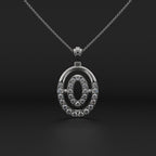 Elliptic Diamond Pendant