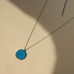 Load image into Gallery viewer, Blue Prism Silver Pendant
