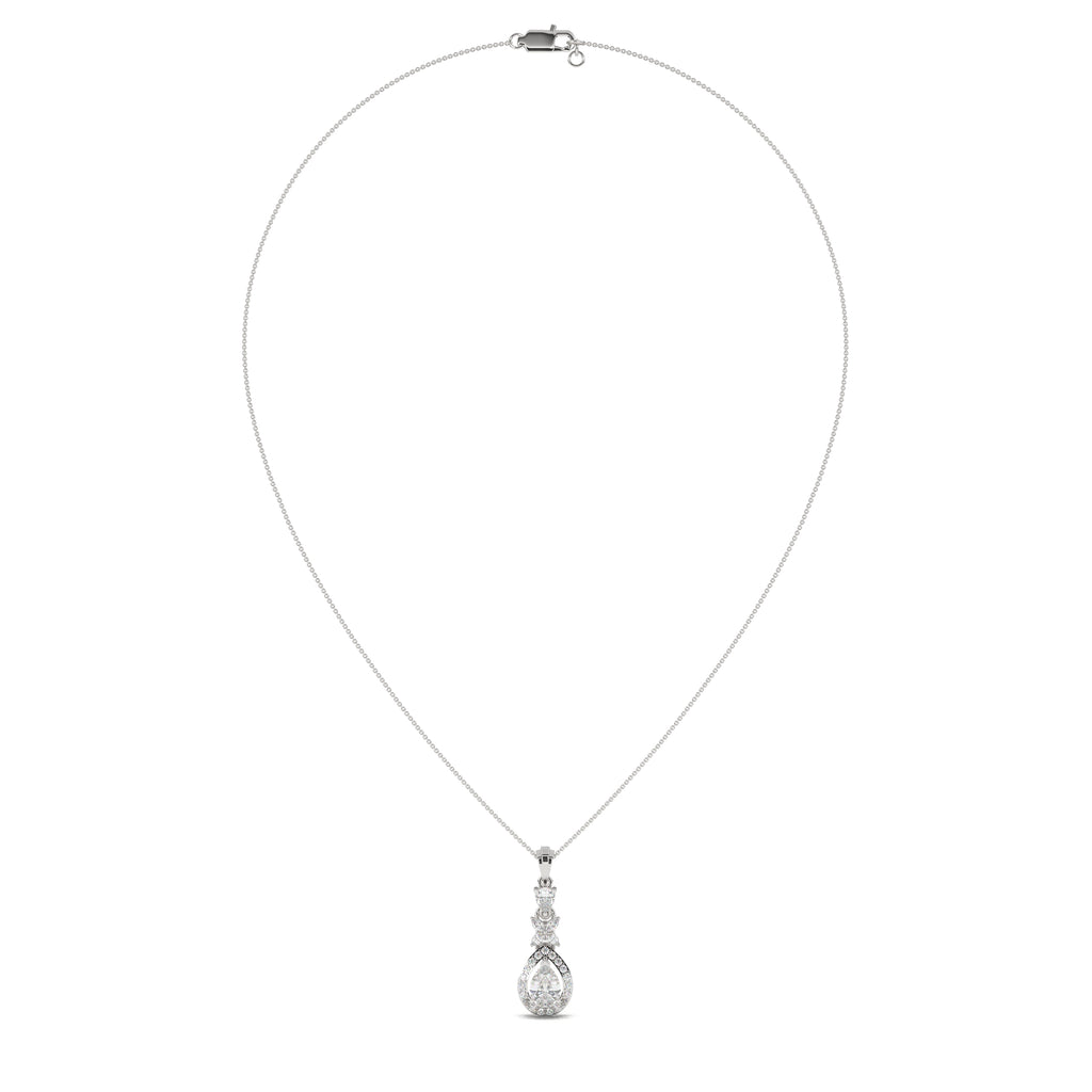 Florent Pear Drop Diamond Pendant