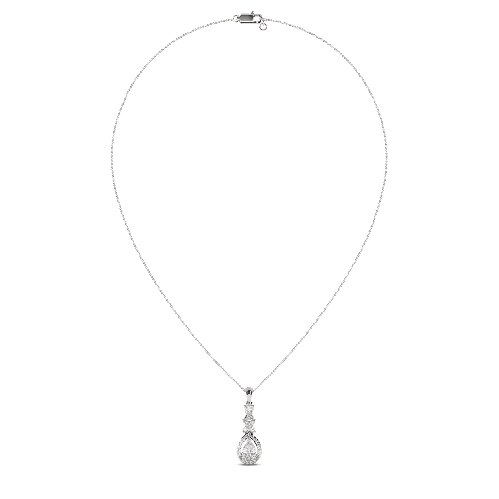 Florent Pear Drop Diamond Pendant