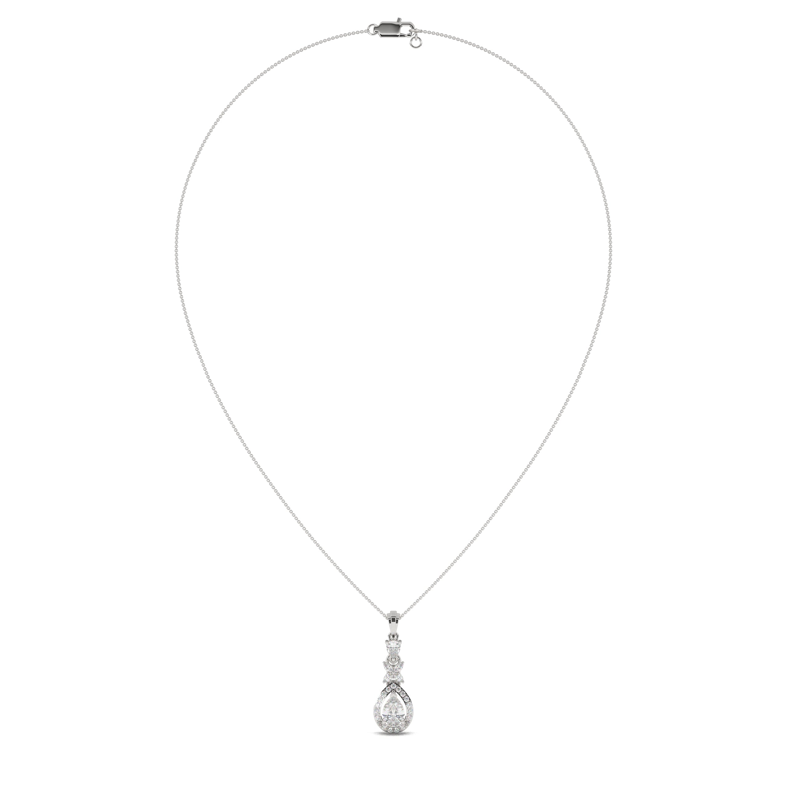 Florent Pear Drop Diamond Pendant