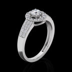 Twisted Solitaire Engagement Ring