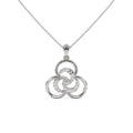 Mystic Overlay Solitaire Pendant