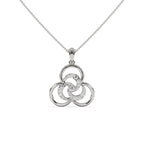 Mystic Overlay Solitaire Pendant