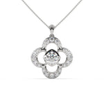 Load image into Gallery viewer, Solitaire Clover-Shaped Pendant
