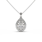 Peardrop Solitaire Diamond Pendant