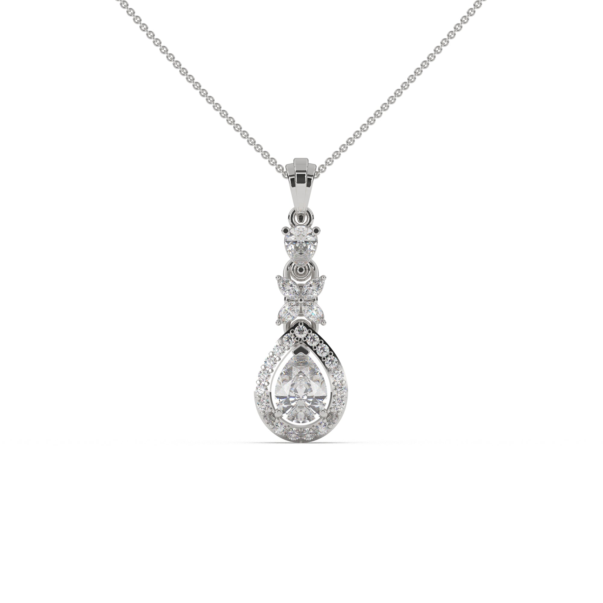 Florent Pear Drop Diamond Pendant