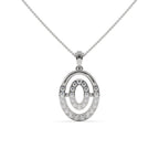 Elliptic Diamond Pendant