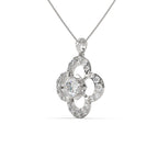 Solitaire Clover-Shaped Pendant