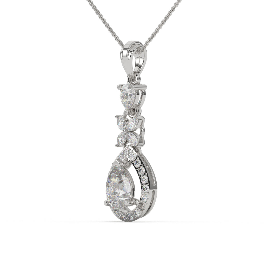 Florent Pear Drop Diamond Pendant