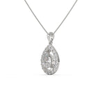Peardrop Solitaire Diamond Pendant