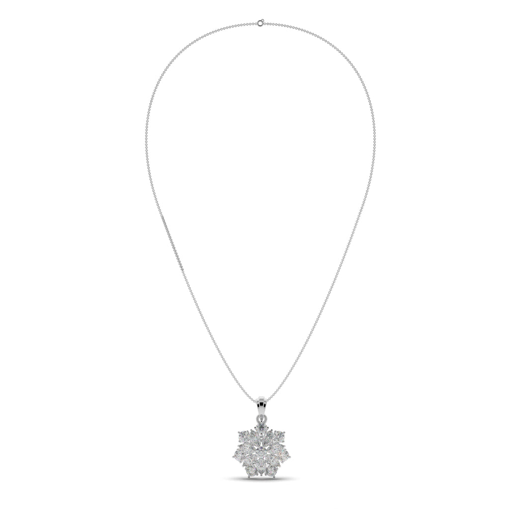 Cluster Floret Silver Pendant