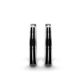 Double Line Huggie Hoop Silver Earrings 15mm