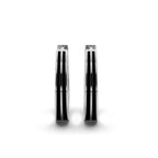 Double Line Huggie Hoop Silver Earrings 15mm