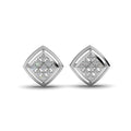 Twin Cluster Silver Studs Earring
