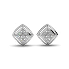 Twin Cluster Silver Studs Earring