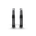 Double Line Huggie Hoop Silver Earrings 16mm