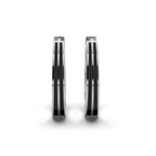 Double Line Huggie Hoop Silver Earrings 16mm