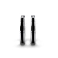 Single Line Huggie Hoop Silver Earrings 15mm