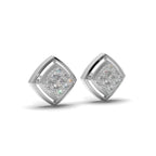 Twin Cluster Silver Studs Earring