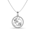 Leaf Motif Silver Pendant