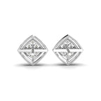 Twin Cluster Silver Studs Earring
