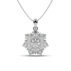 Cluster Floret Silver Pendant