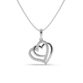 Intertwined Heart Silver Pendant