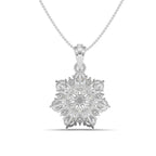 Cluster Floret Silver Pendant