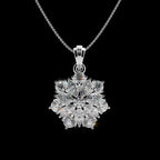 Cluster Floret Silver Pendant