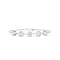 Sparkler Bazel-Set Silver Bracelet