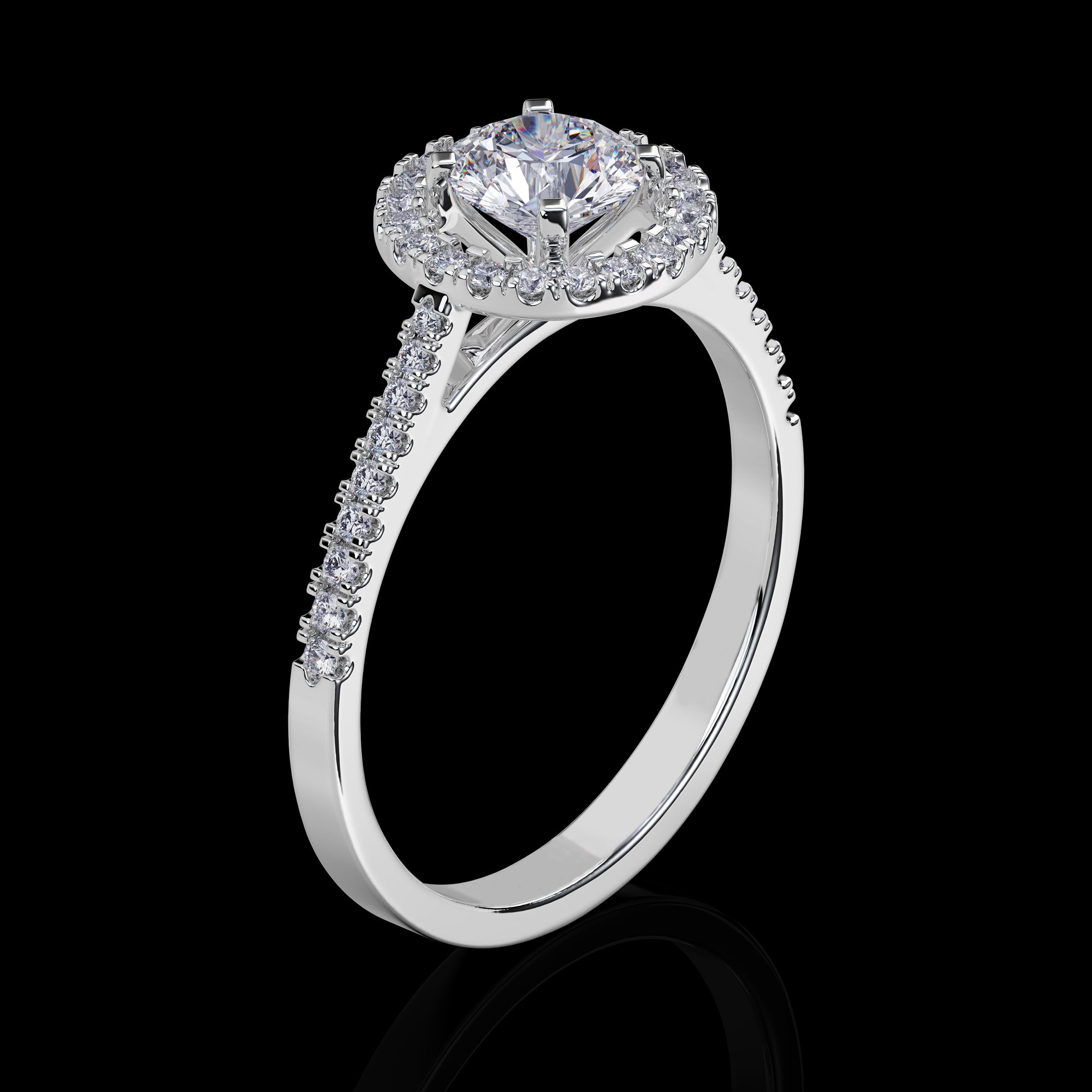 Queen Solitaire Diamond Ring