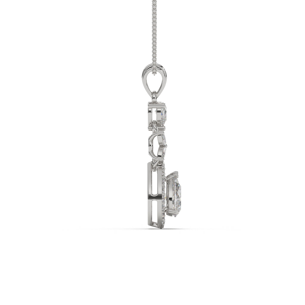 Florent Pear Drop Diamond Pendant