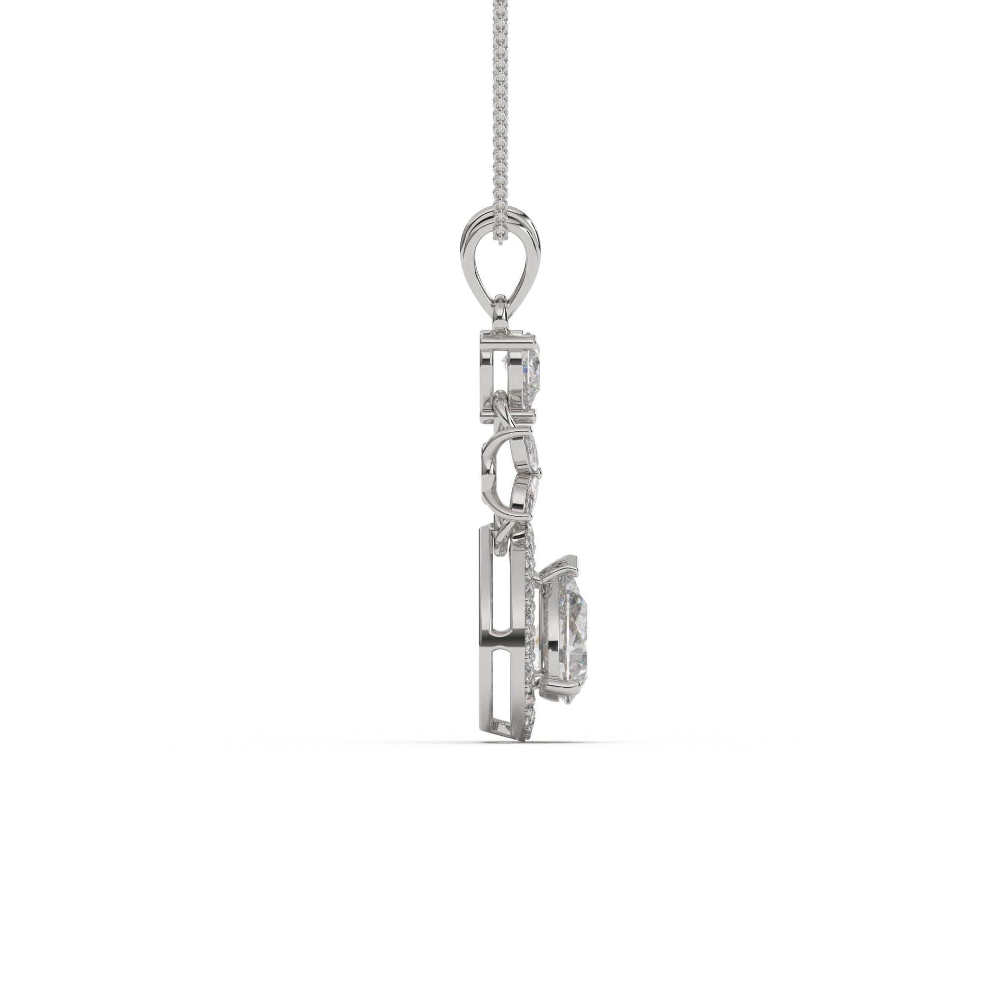 Florent Pear Drop Diamond Pendant