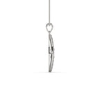 Simulate Circle Diamond Pendant