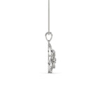 Mystic Overlay Solitaire Pendant